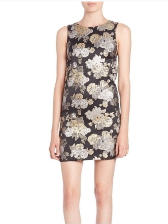Alice + Olivia Dresses & Skirts - Alice + Olivia Clyde Metallic Jacquard Mini Shift Dress